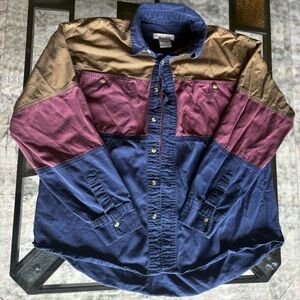 90’s Ash Creek Multi-Colored Men’s Button Up Shirt L